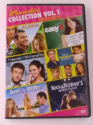 Aloha, Easy A, Friends with Benefits, That Awkward Momen.. (DVD, 6-film) - K10