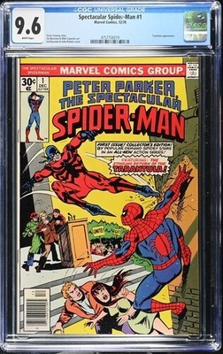Spectacular Spider-Man #1 1976 Marvel Comics CGC 9.6 Tarantula White Pages 019