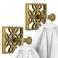Autumn Alley Brass Wall Hooks for Towel, Robe, Coat, and Door Hooks, 2 Pack