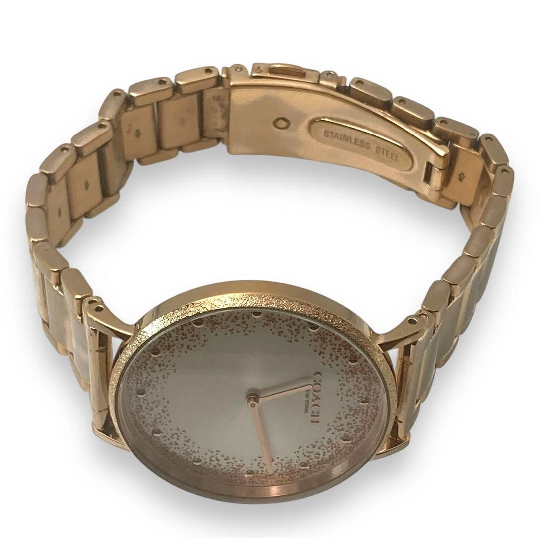 Orologio Coach Donna Oro Rotondo 2 Lancette Quarzo Ottime Condizioni