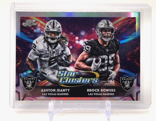 Ashton Jeanty / Brock Bowers 2025 Topps Cosmic Chrome Star Cluster #SC13