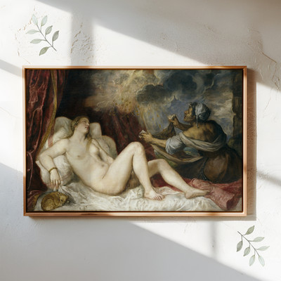 Danae Receiving the Golden Rain, Titian , 1560,  Giclee Canvas Print