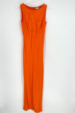 By Malene Birger Maxi Dress Womens M / 38 Orange Classy Wedding Vacation Vibrant