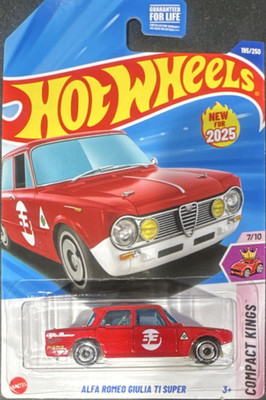 Hot Wheels Compact Kings Alfa Romeo Giulia TI Super Red 1:64 Diecast Unopened
