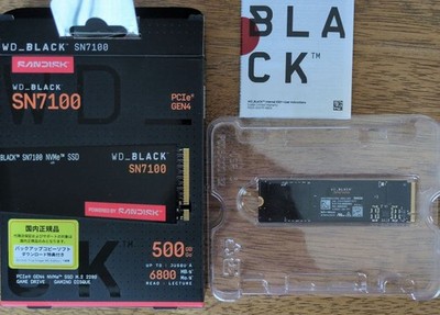 WD_BLACK SN7100 500GB M.2 2280 NVMe SSD High Performance Storage