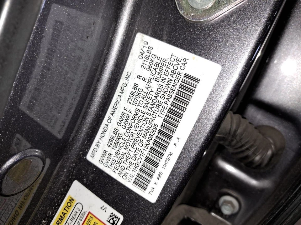 Alternador 2019 Accord Sku#4260501 Foto 4 de 4
