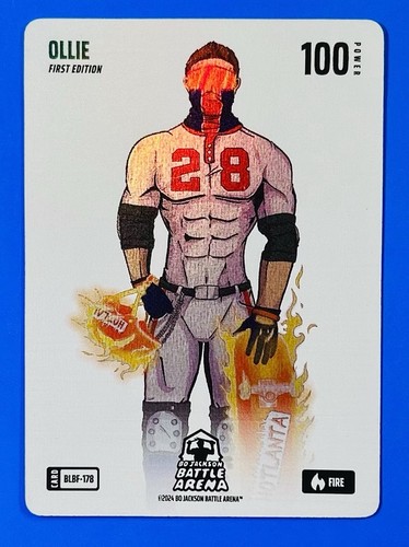 2024 Bo Jackson Battle Arena Ollie BLBF-178 Blizzard Battle Foil Fire Matt Olson