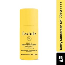 Foxtale Dewy Sunscreen SPF 70 PA   With Niacinamide  Provitamin B5 FREE SHIP