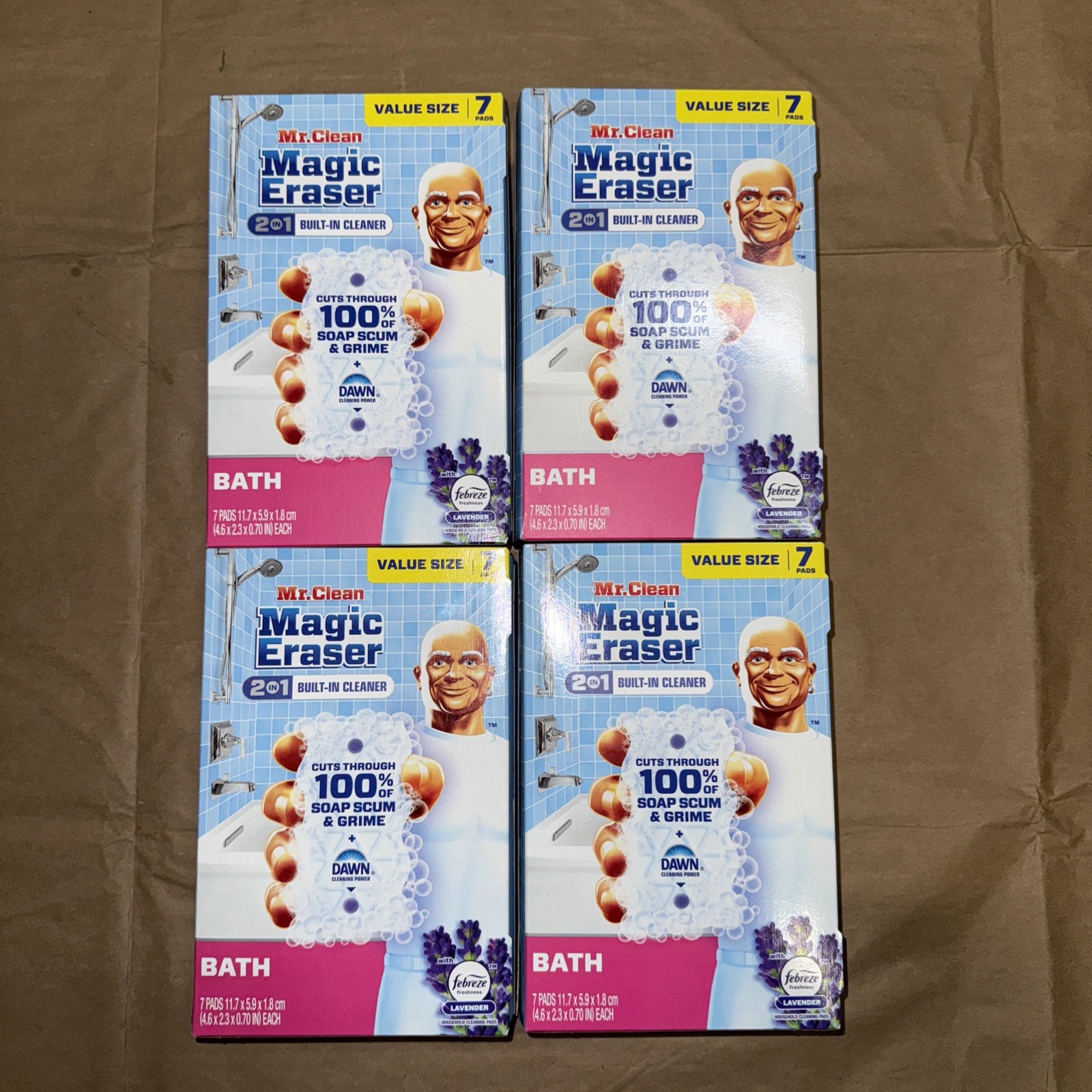 Mr. Clean Magic Eraser  2 IN 1  Febreze Scent (4boxes =28 Pads) — image 2