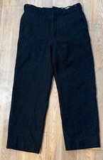 Vintage Woolrich Thick Wool Malone Hunting Pants 34x28 Made In USA 1977 Striped