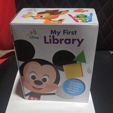 Disney My First Library Baby Board Book Set 12 Books Multicolor Theme Baby Girl