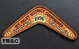 1996 1st Oxley District Corroboree Patch Badge Scouts Australia