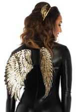 Leg Avenue A2792 Gold Sequin Wings