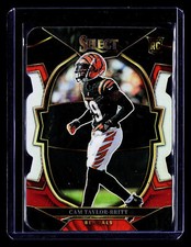 2022 Select Black and Red Prizm Die Cut Cameron Taylor-Britt #72 RC Bengals