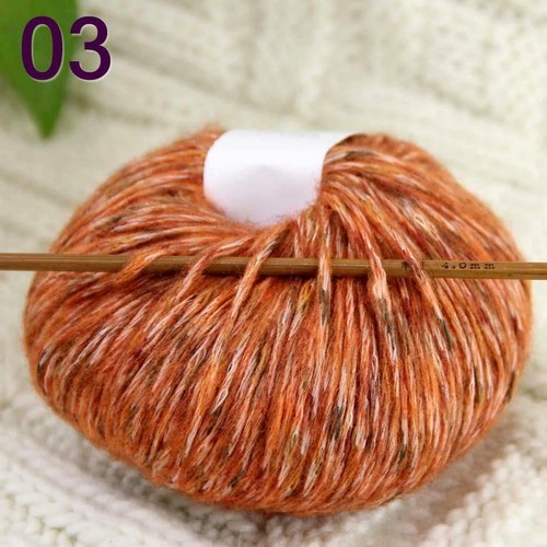 Lot of 1BallX50gr New Soft MOHAIR Colorful Sweater Shawl Hand Knit Crochet Yarn - Picture 14 of 25