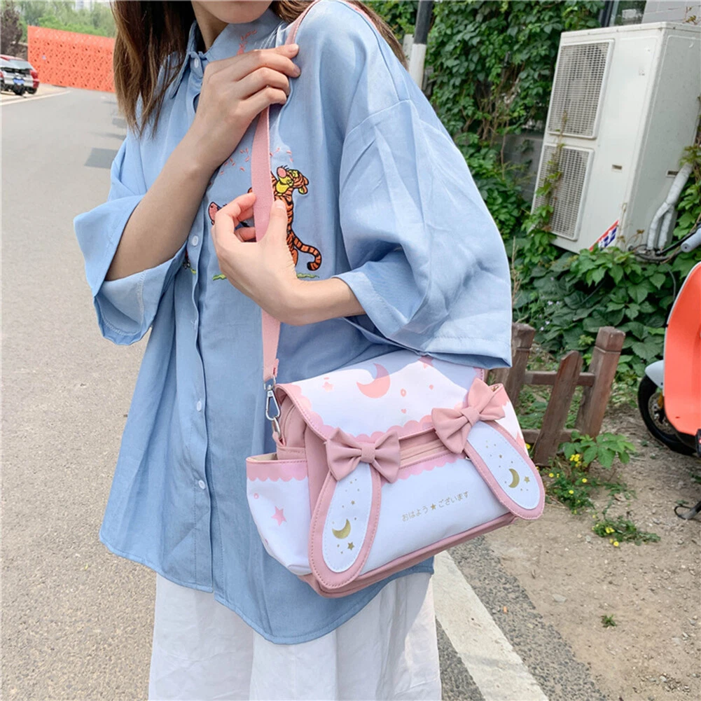 Japanese Harajuku Kuromi Kpop Korea Kawaii Anime Handbags Shoulder Bags  Casual Shopping Girls Handbag Women Elegant Canvas Bag