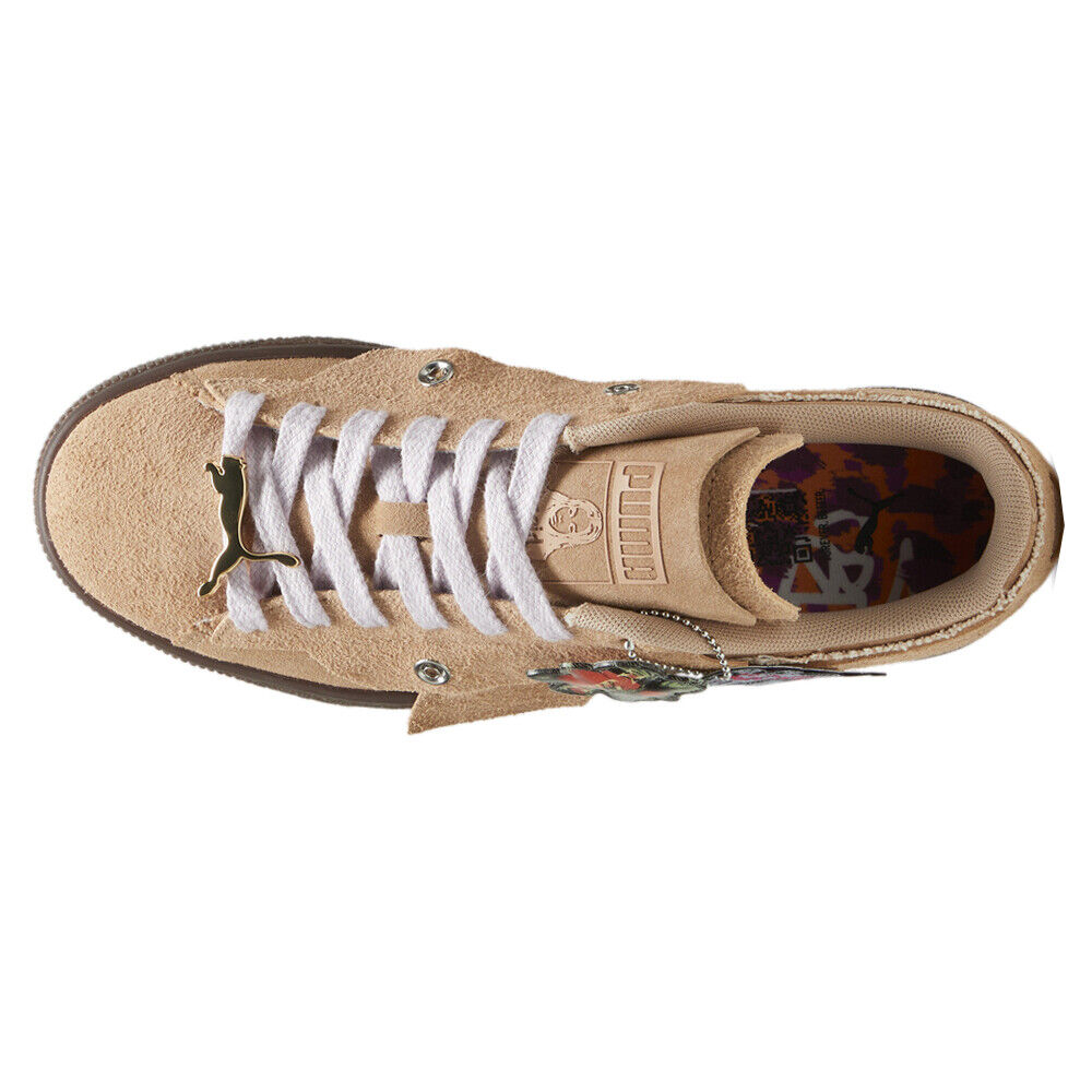 Puma Suede X XGirl Lace Up Womens Beige Sneakers Casual Puma Suede X XGirl Lace Up Womens Beige Sneakers Casual