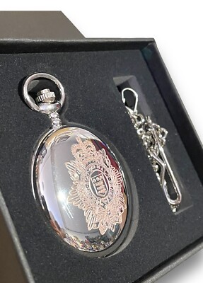 Orologio Da Taschino Masons Of London – Royal Logistics Corps, Militare, Quadrante Bianco, Argento