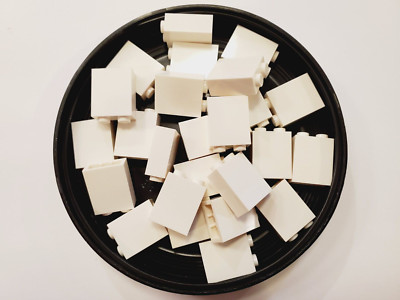 25x - Lego - White Brick 1 x 2 x 2 with Inside Stud Holder (3245c) new