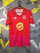 Welsh Fire Jersey Cricket Polo Shirt Red New Balance Polyester Mens Size S ig93