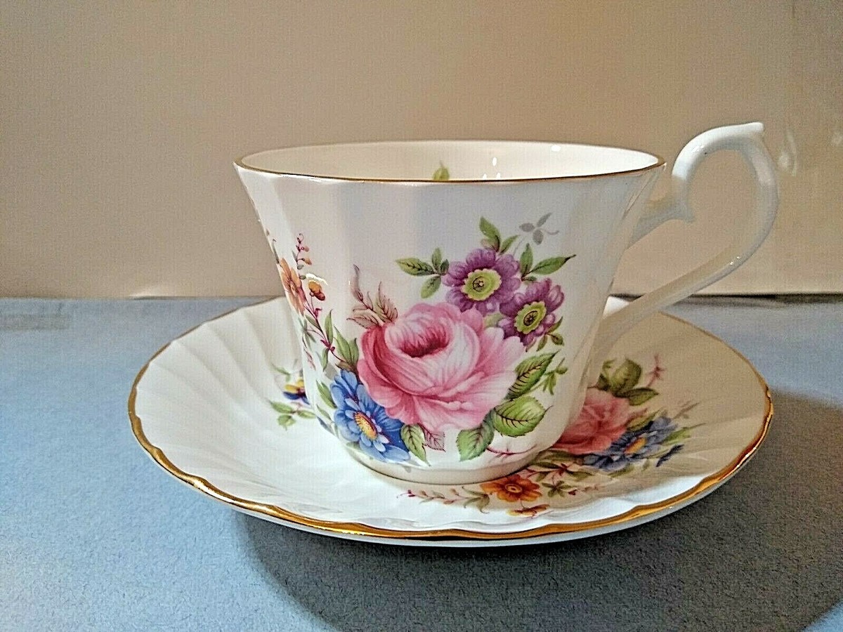 Royal Sutherland bone china teacup & saucer made in England | eBay
