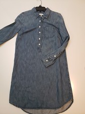 J Crew Womens Lightweight Denim 1/2 Button Long Sleeve Dress, Size 0