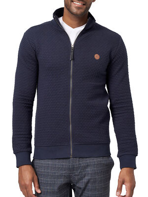 Indicode Herren Sweatjacke Bermie-Strickjacke Pullover Stehkragen Reißverschluss