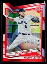 Michael Knorr 2022 Elite Extra Edition Prime Numbers C Die Cut #75 SN Astros