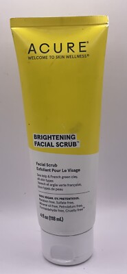 Acure Organics Brightening Facial Scrub 4 fl oz 118 ml SEALED
