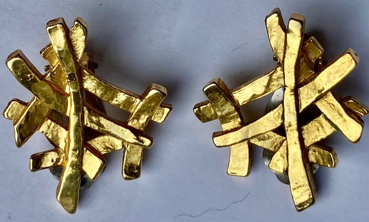 Boucles D'oreilles Anciennes DOLCE VITA - Métal Argenté, Clips, Créateur