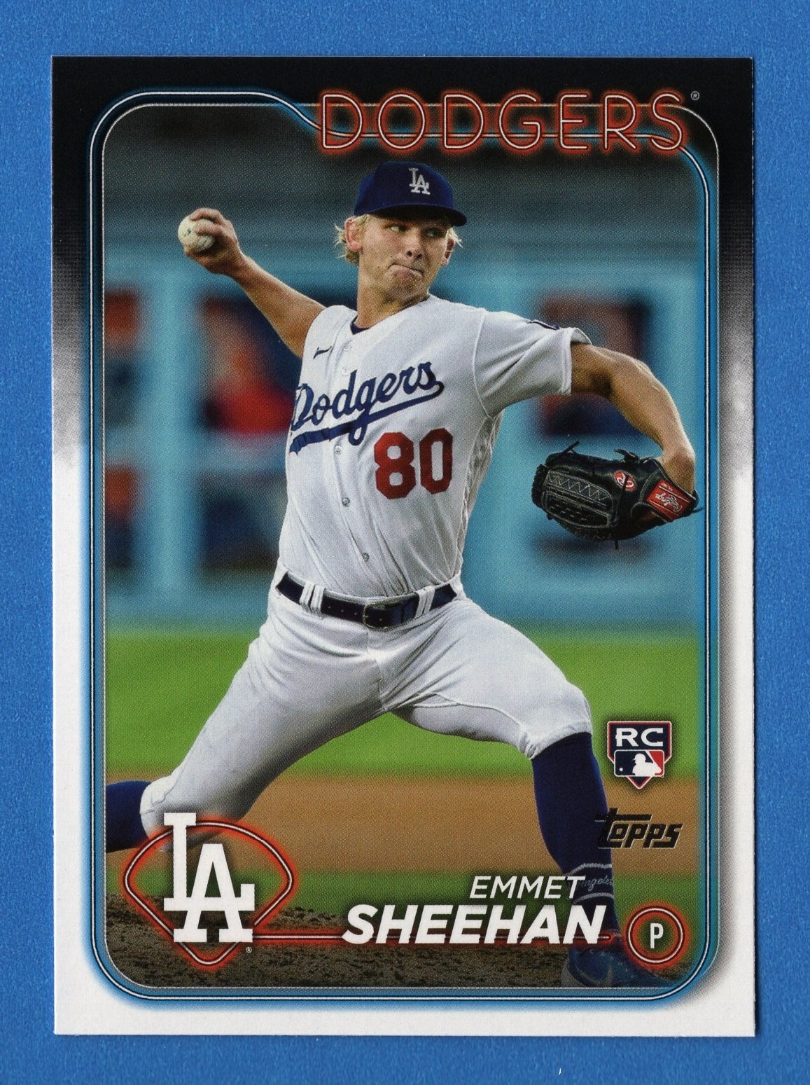 2024 Topps Series 1 Emmet Sheehan #283 RC Los Angeles Dodgers