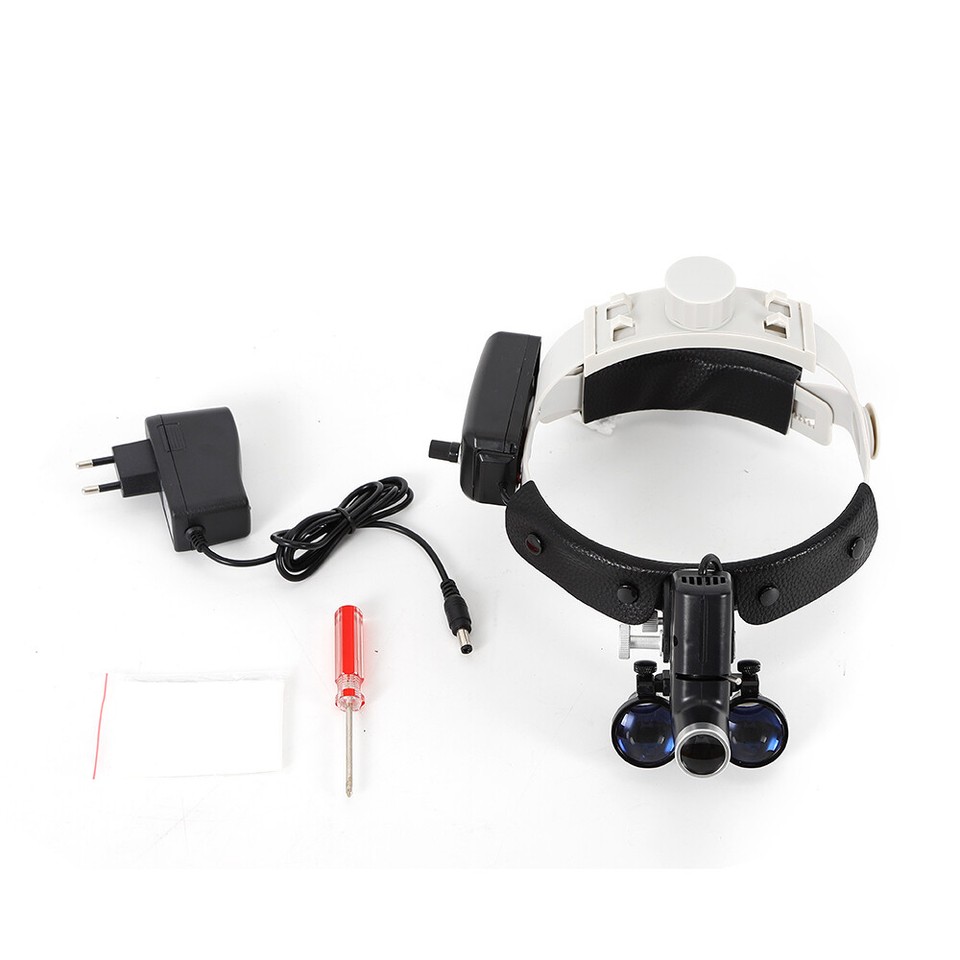 Medical Surgical Dental Headband Loupe Binocular With LED Headlight eBay