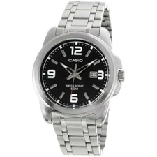 Casio MTP1314D-1A Men's Enticer Analog Silver Stainless Steel Watch