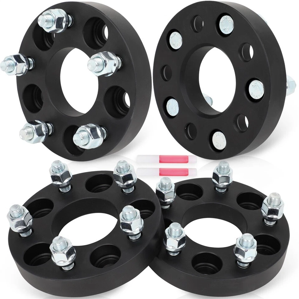 4Pcs 1" 5x110 to 5x114.3 Wheel Adapters 12x1.5 For Pontiac Solstice 2006-2009 Foto 4 de 4