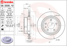 *Brembo Rear Brake Rotor - 09.5506.10 / 34211155501 - Fits BMW 7 Series