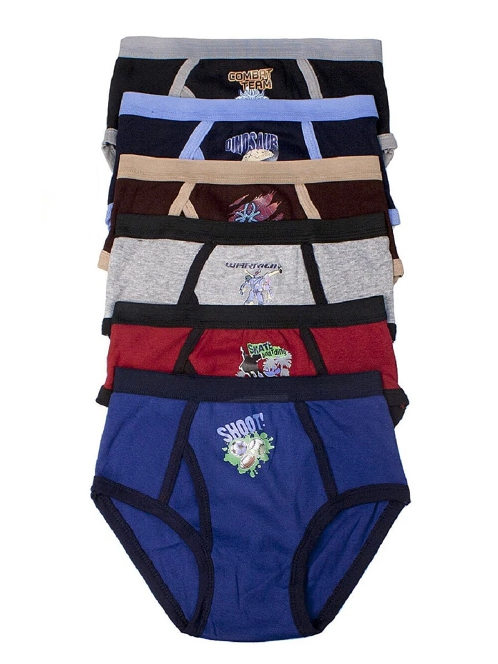 3 6 12 мальчиков цвет группы хлопок трусы дизайн BC3450P лот новый нижнее белье SIze S ~ XL - Изображение 2 из 4