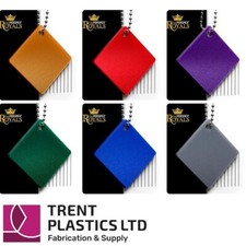 Royals Perspex Acrylic Sheet - Cut to Size Shimmer Colour Plastic Panel Craft