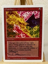 MTG Magic Chaoslace Signed Artist Proof x1 3RD Revised 3ED Dameon Willich