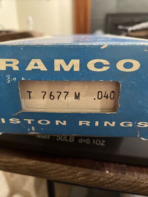 TRW Ramco T7677 M .040 piston rings. 3.800  Diameter Ford Ford Truck Mercury