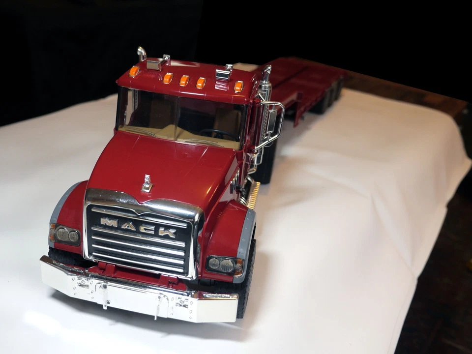 Bruder Mack Tandem Axle Tractor With Lowboy Flatbed Trailer - Image 2 of 4