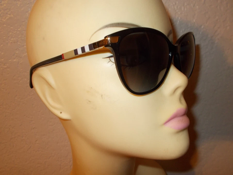 Burberry 4216 3001/8G Black Frame Gray Lenses Sunglasses - Image 3 of 4