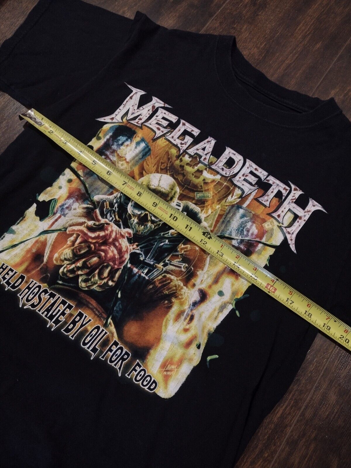 Megadeth Tour T Shirt 2007 Held Hostage By Oil Fo… - image 3