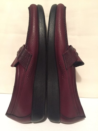SAS BURGUNDY LEATHER SLIP ON LOAFERS SHOES MENS SZ 15 N NARROW - Picture 4 of 9