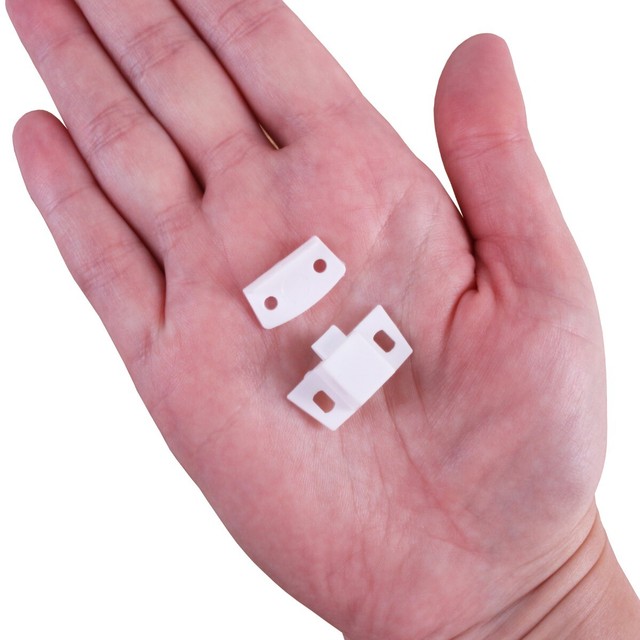 4x Plastic Rocker Spring Catches Kitchen Bathroom Cabinet Cupboard Door ...