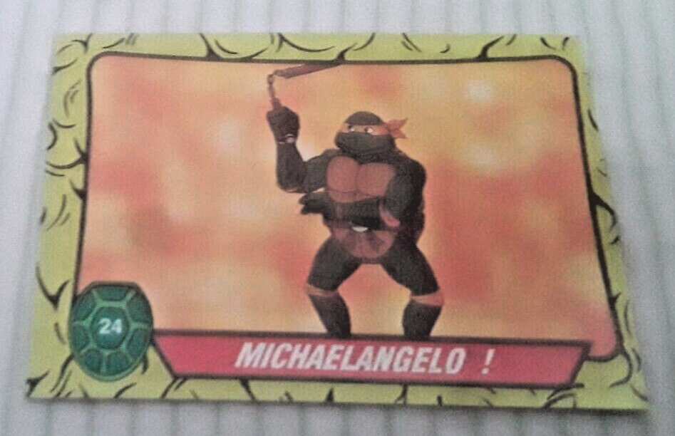 1989 Topps TMNT Teenage Mutant Ninja Turtles #24 MICHAELANGELO