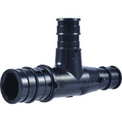 (3)-SharkBite 3/4 In. x 3/4 In. x 1/2 In. Barb Reducing Poly PEX-A Tee (5-Pack)