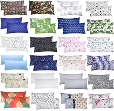 2er Set 40x80 Renforcé Kissenbezug Kissenhülle 100%Baumwolle Blume Herzen Sterne