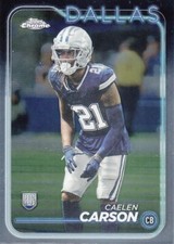 2024 Topps Chrome - Rookies Caelen Carson #276 (RC)-Cowboys