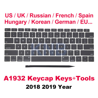 New A2337 Keyboard Keys Keycaps Czech For Macbook Air 13" M1 A2337 Keycap 2020 - Foto 5
