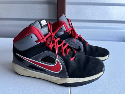 Size 6.5 Y - Nike Team Hustle D6 Red Silver